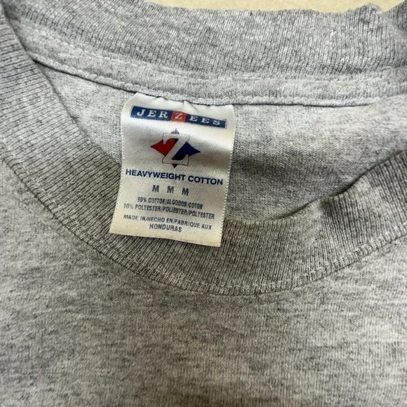 Vintage dork y2k long sleeve jerzees shirt medium grey - Picture 3 of 5